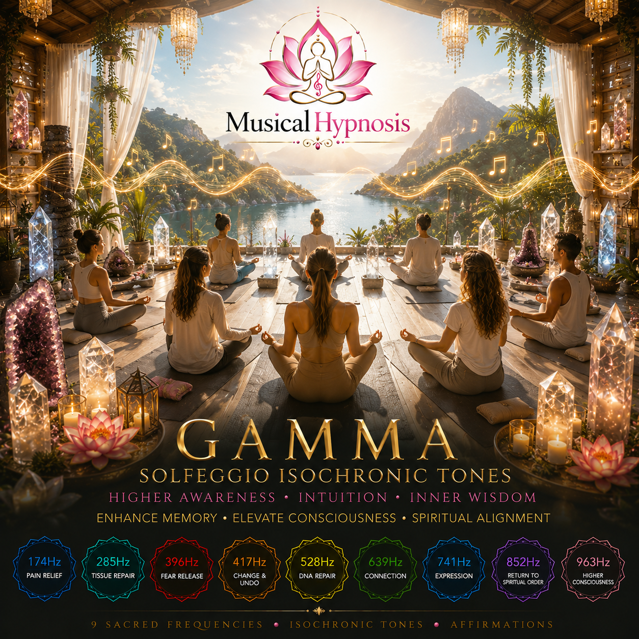 Royalty Free Gamma Solfeggio Isochronic Tones Collection