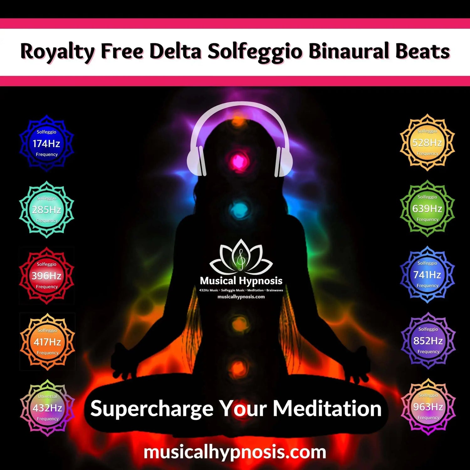 Royalty Free Delta Solfeggio Binaural Beats Collection