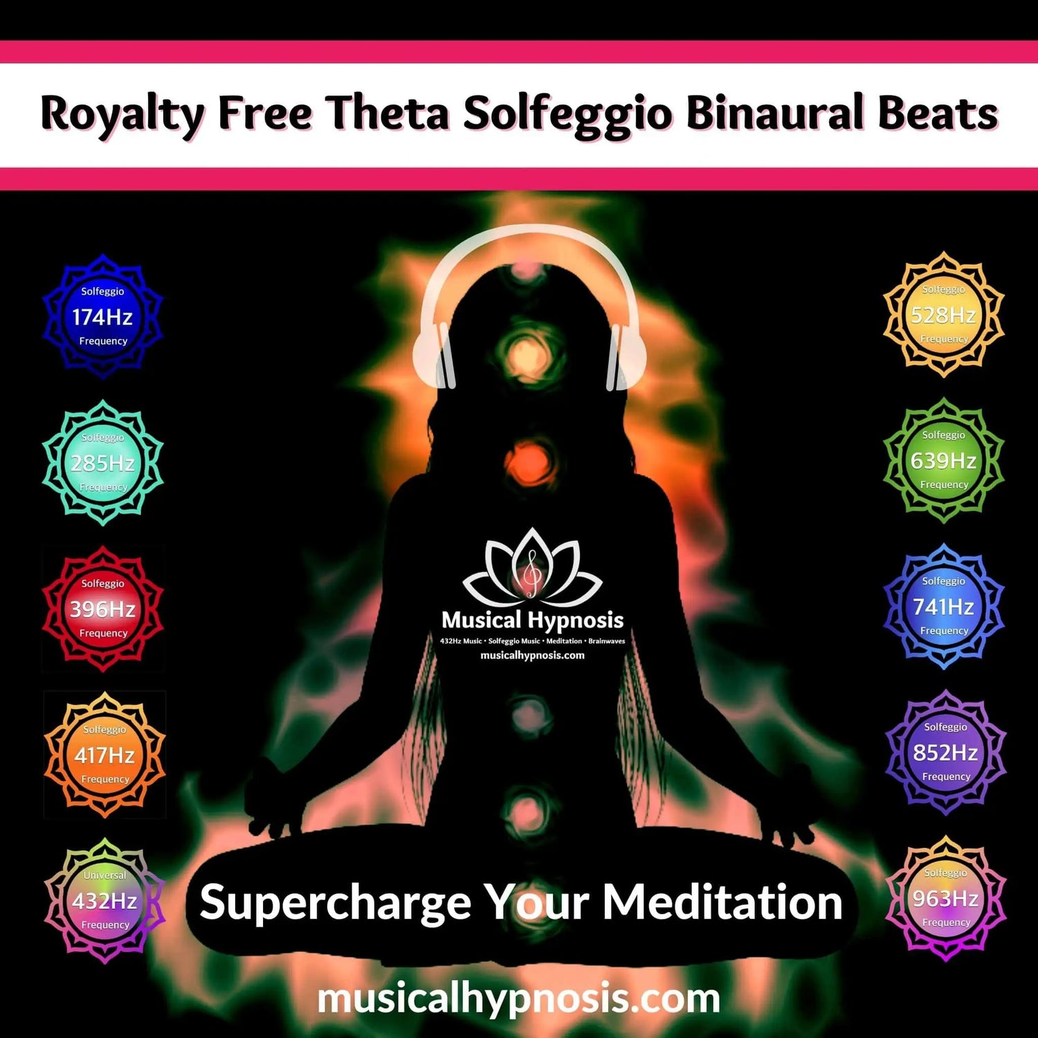 Royalty Free Theta Solfeggio Binaural Beats Collection