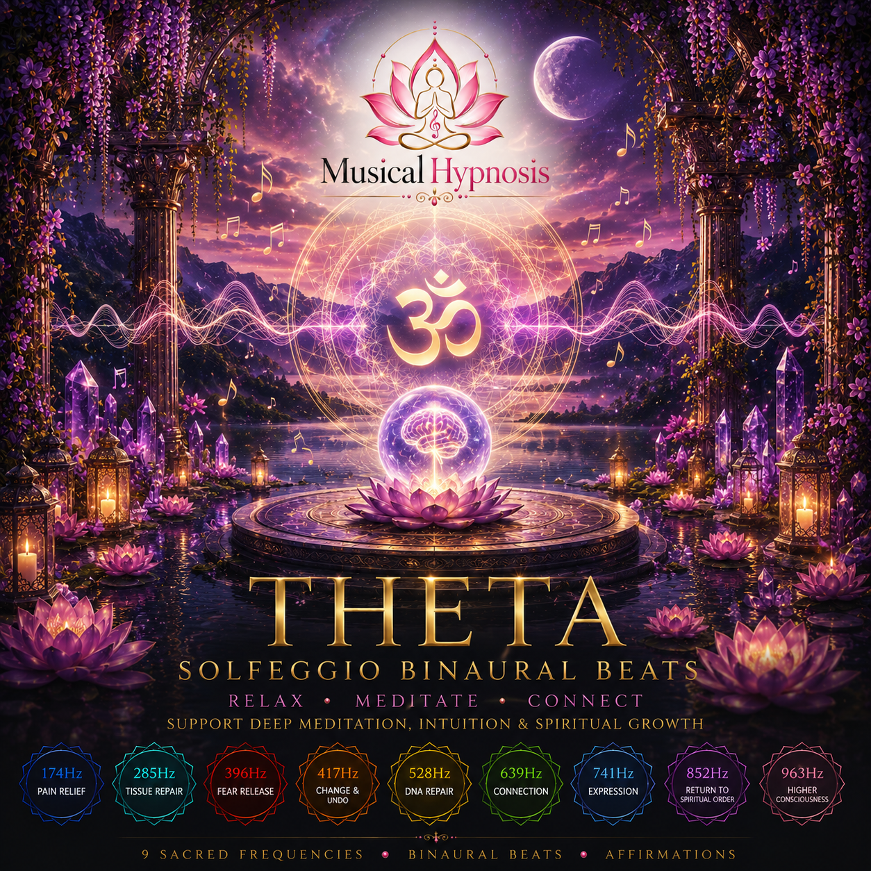 Royalty Free Theta Solfeggio Binaural Beats Collection