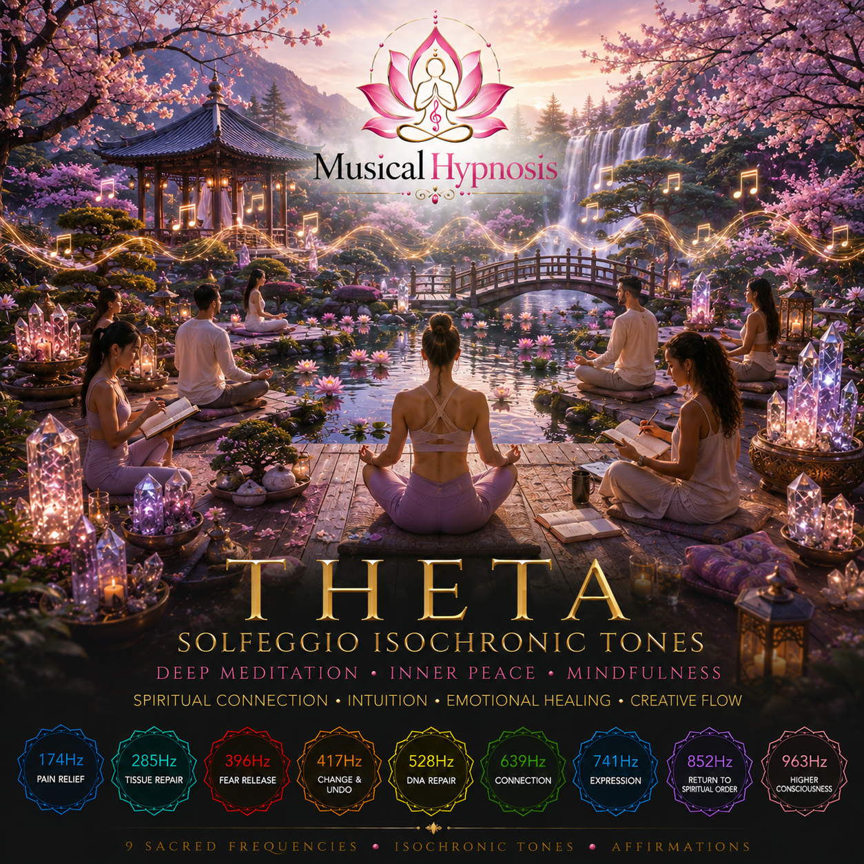 Royalty Free Theta Solfeggio Isochronic Tones Collection