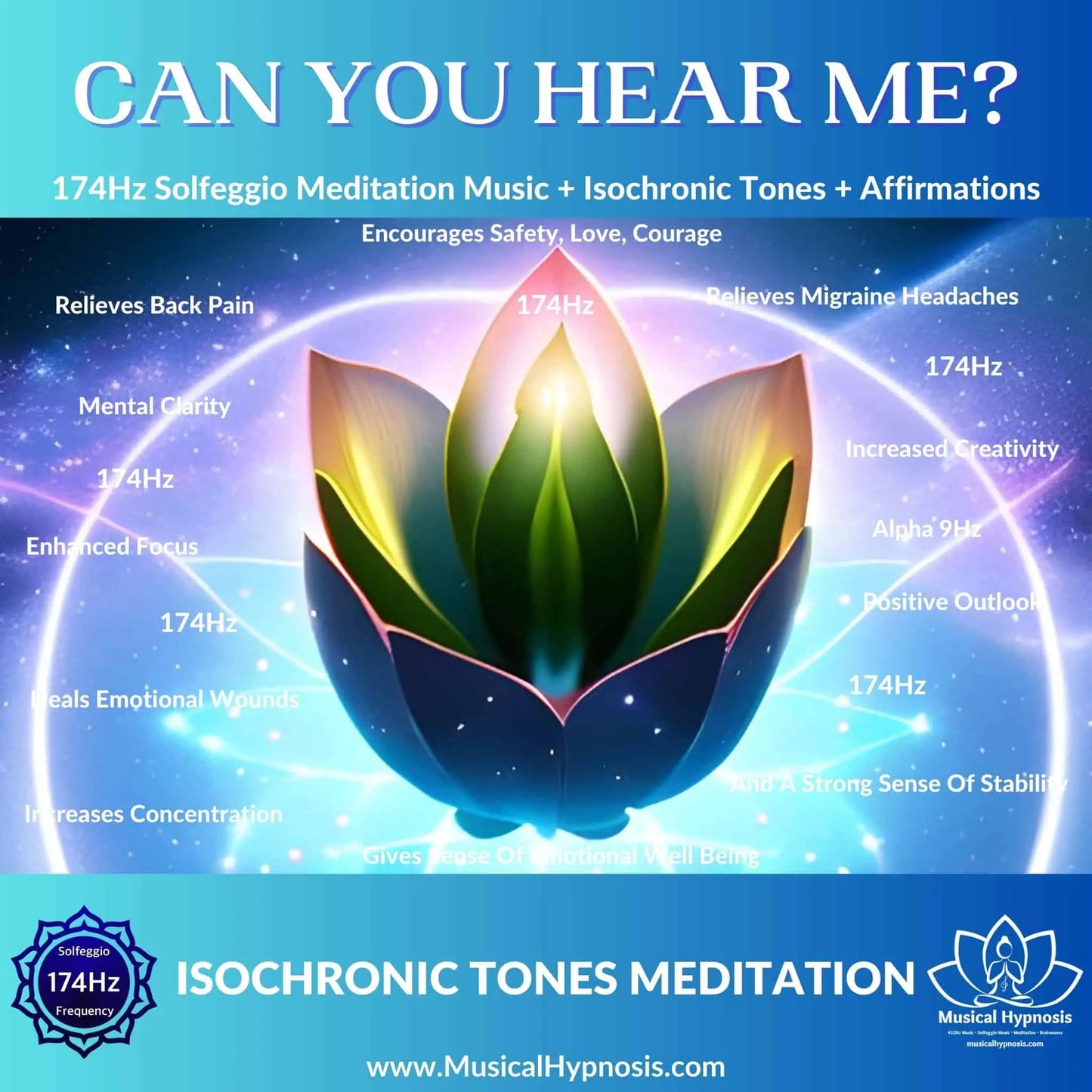 Can You Hear Me? • 174Hz Isochronic Tones Meditation + Affirmations