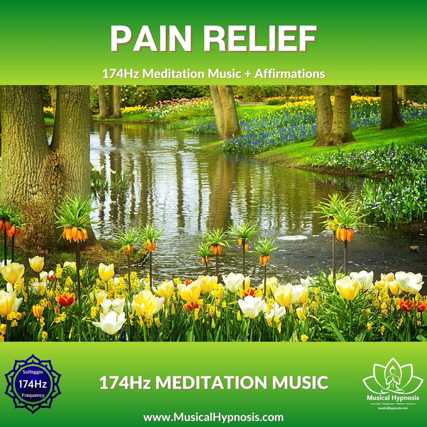 PAIN RELIEF • 174Hz MEDITATION MUSIC + AFFIRMATIONS