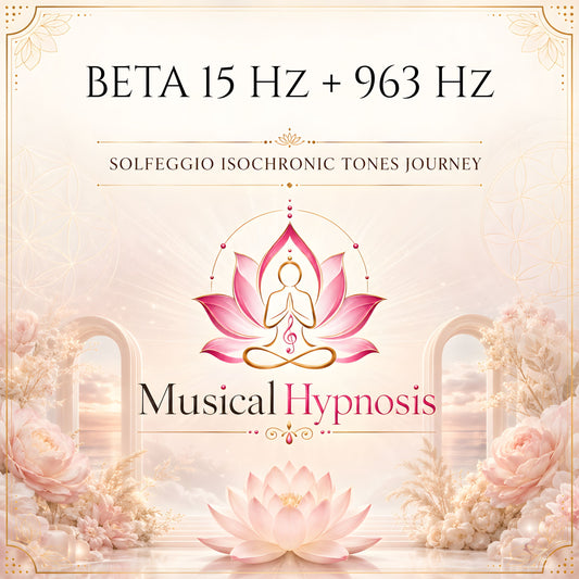 Beta 15 Hz + 963 Hz Solfeggio Isochronic Tones Journey