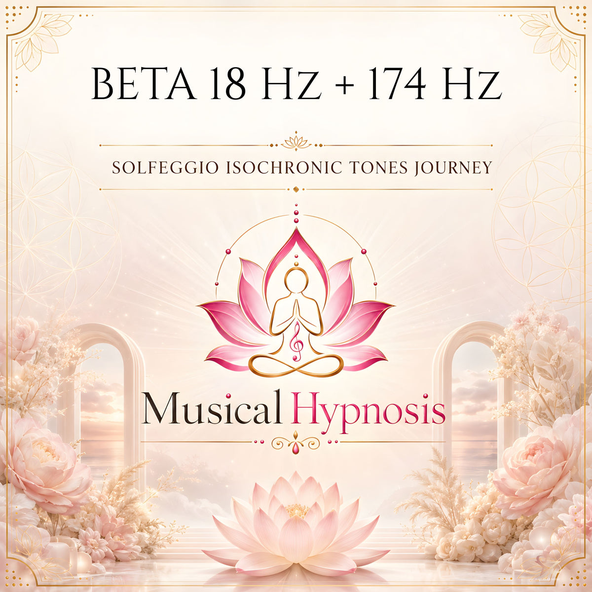 Beta 18 Hz + 174 Hz Solfeggio Isochronic Tones Journey