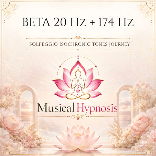 Beta 20 Hz + 174 Hz Solfeggio Isochronic Tones Journey