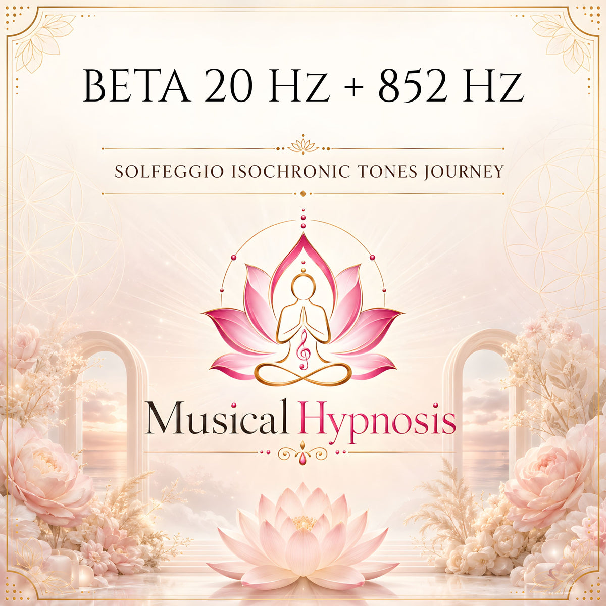 Beta 20 Hz + 852 Hz Solfeggio Isochronic Tones Journey