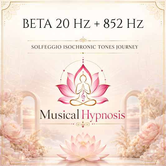 Beta 20 Hz + 852 Hz Solfeggio Isochronic Tones Journey