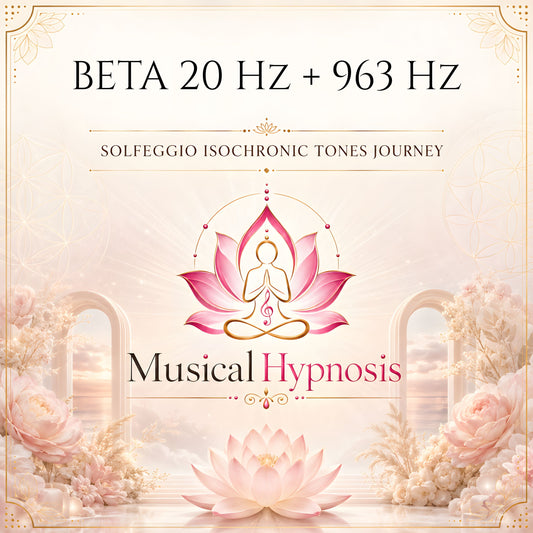 Beta 20 Hz + 963 Hz Solfeggio Isochronic Tones Journey