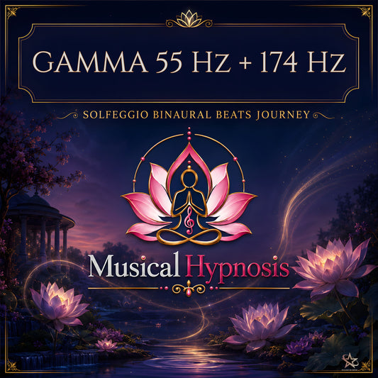 Gamma 55 Hz + 174 Hz Solfeggio Binaural Beats Journey