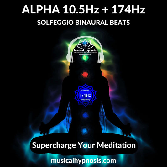 Alpha 10.5Hz and 174Hz Solfeggio Binaural Beats | 30 minutes