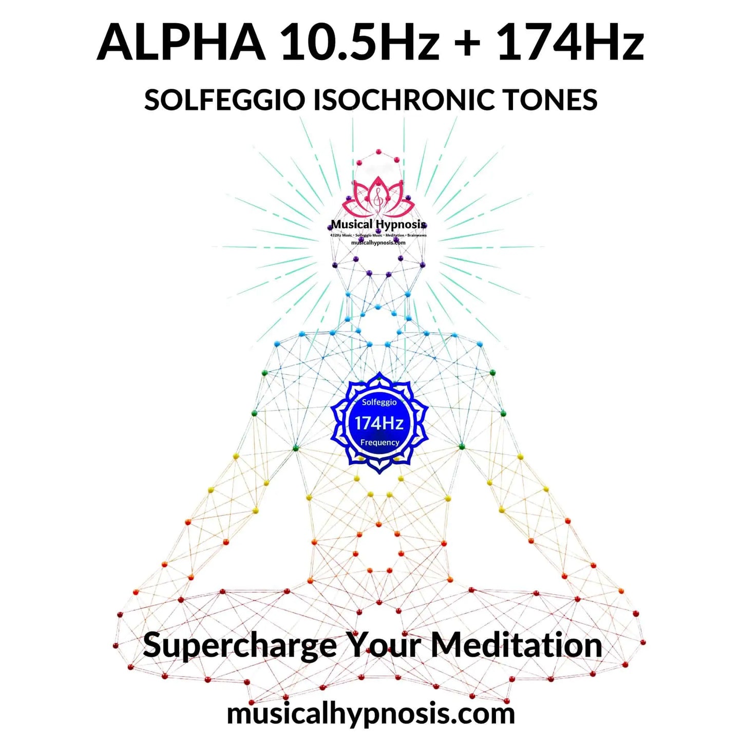 Alpha 10.5Hz and 174Hz Solfeggio Isochronic Tones | 30 minutes