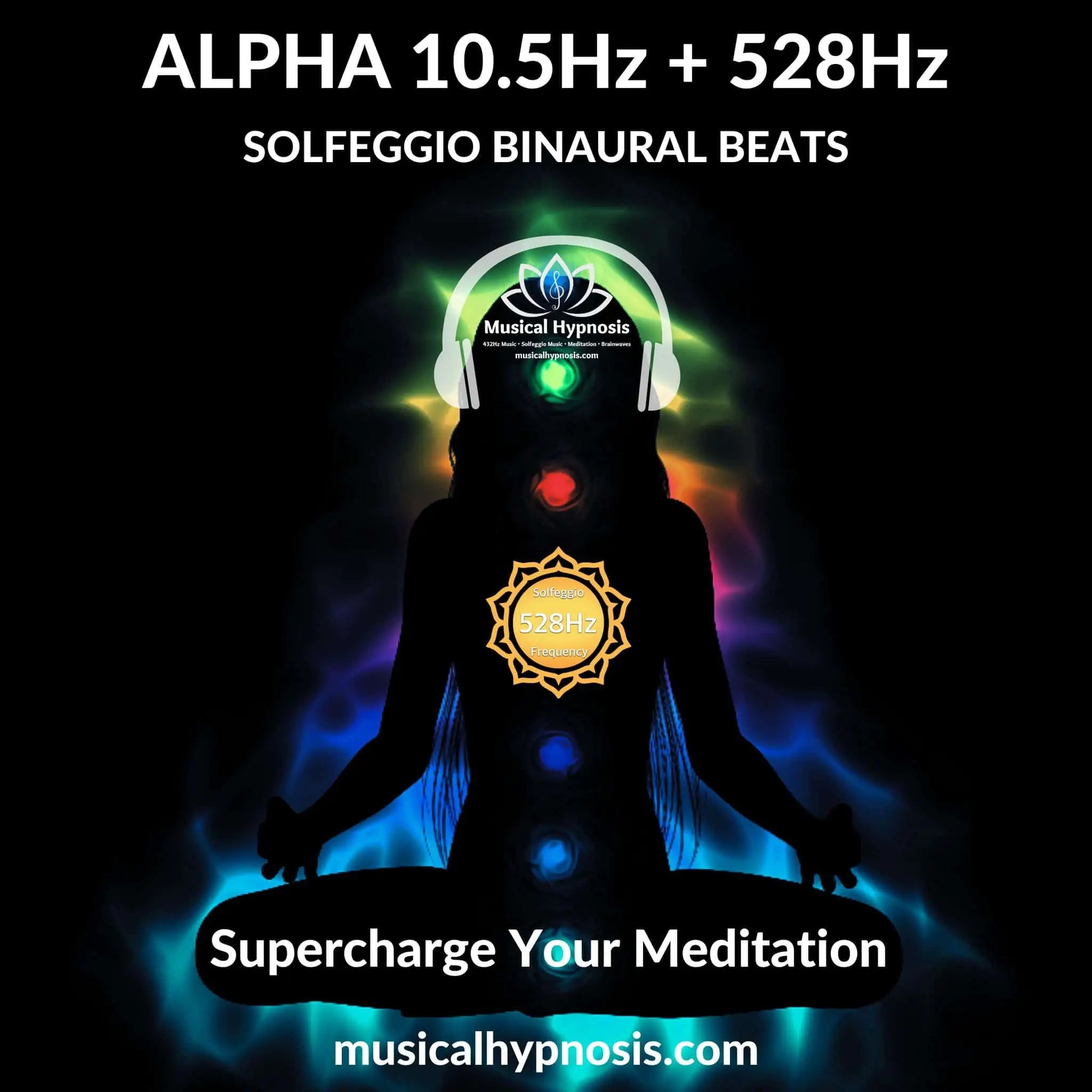 Alpha 10.5Hz and 528Hz Solfeggio Binaural Beats | 30 minutes