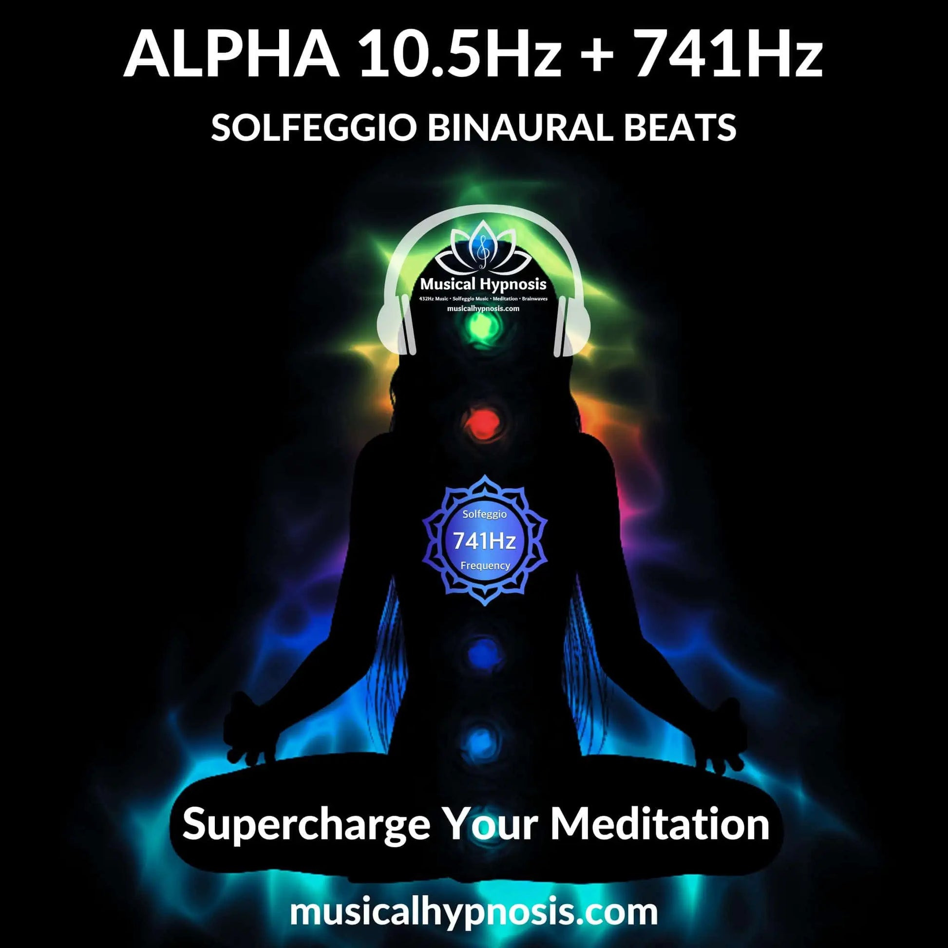 Alpha 10.5Hz and 741Hz Solfeggio Binaural Beats | 30 minutes