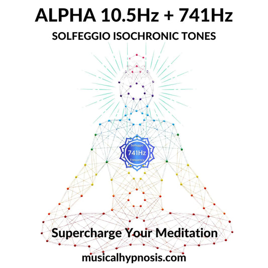 Alpha 10.5Hz and 741Hz Solfeggio Isochronic Tones | 30 minutes