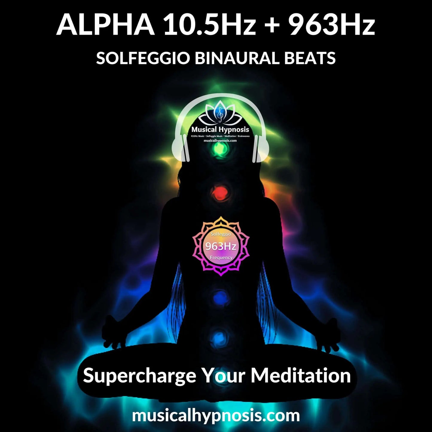 Alpha 10.5Hz and 963Hz Solfeggio Binaural Beats | 30 minutes