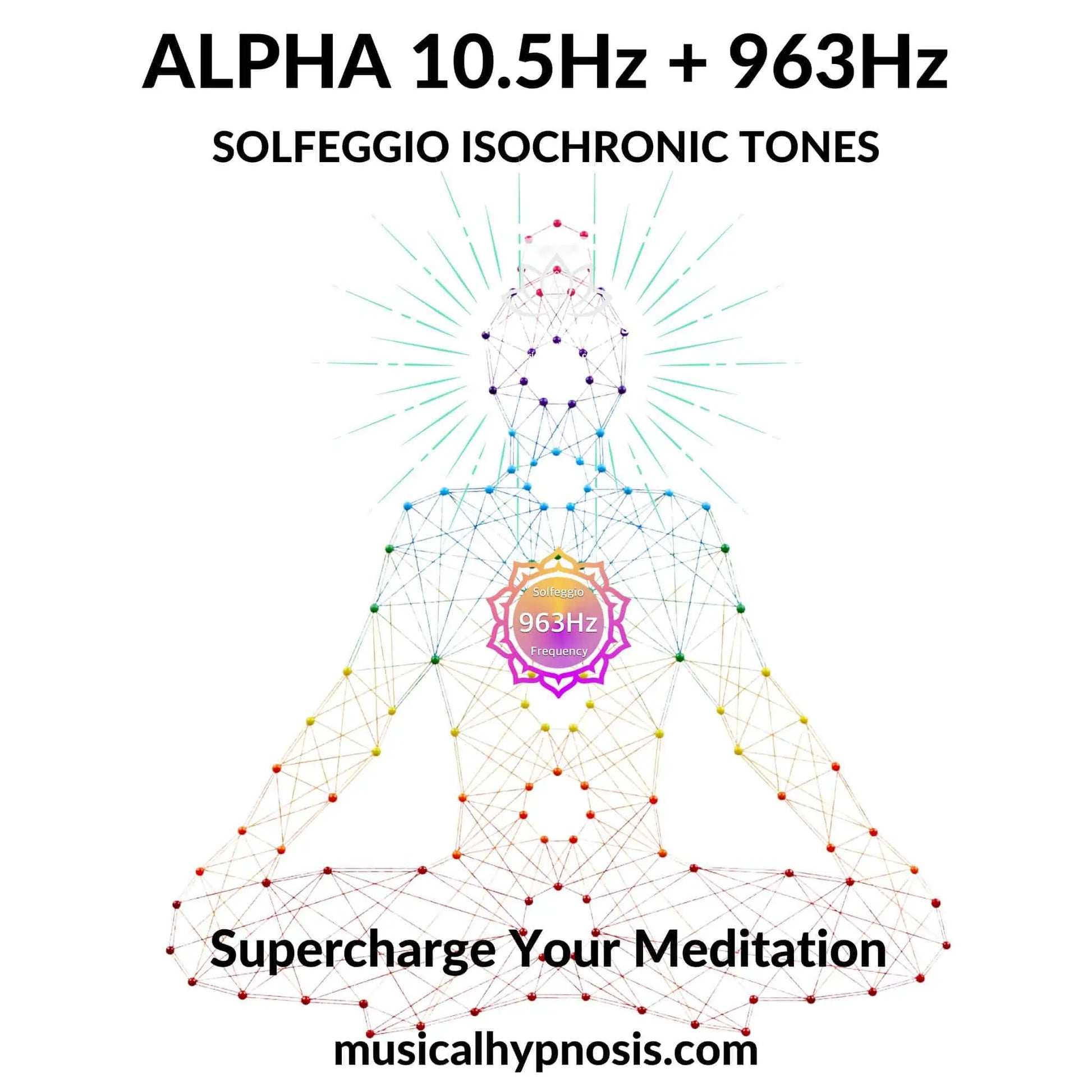 Alpha 10.5Hz and 963Hz Solfeggio Isochronic Tones | 30 minutes
