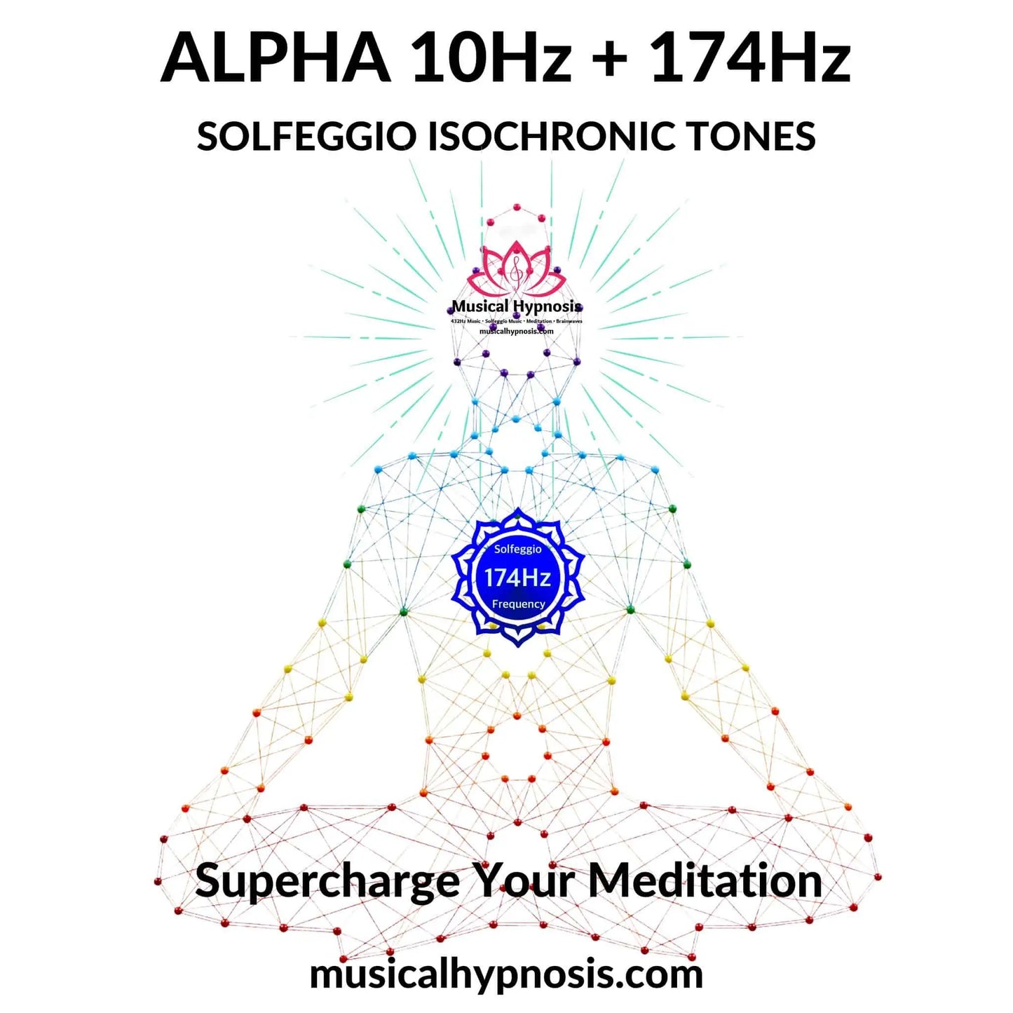 Alpha 10Hz and 174Hz Solfeggio Isochronic Tones | 30 minutes