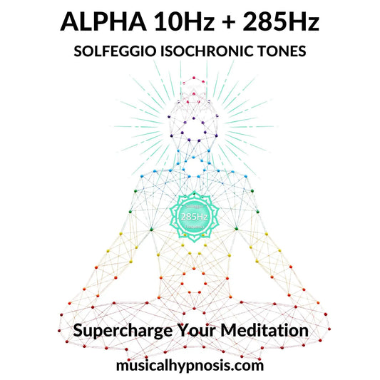 Alpha 10Hz and 285Hz Solfeggio Isochronic Tones | 30 minutes