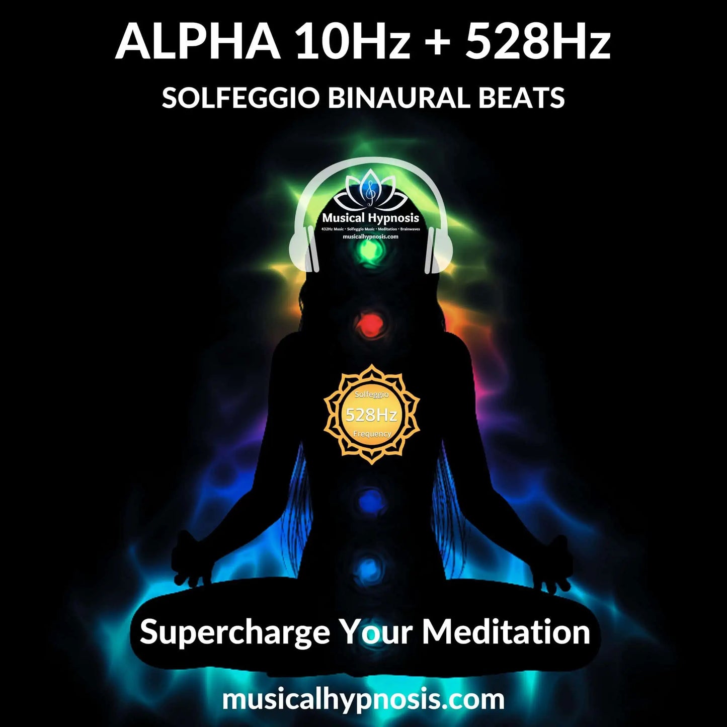 Alpha 10Hz and 528Hz Solfeggio Binaural Beats | 30 minutes