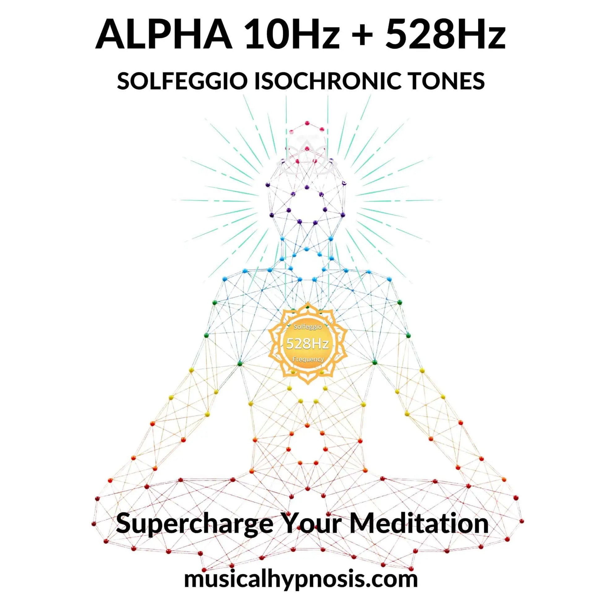 Alpha 10Hz and 528Hz Solfeggio Isochronic Tones | 30 minutes