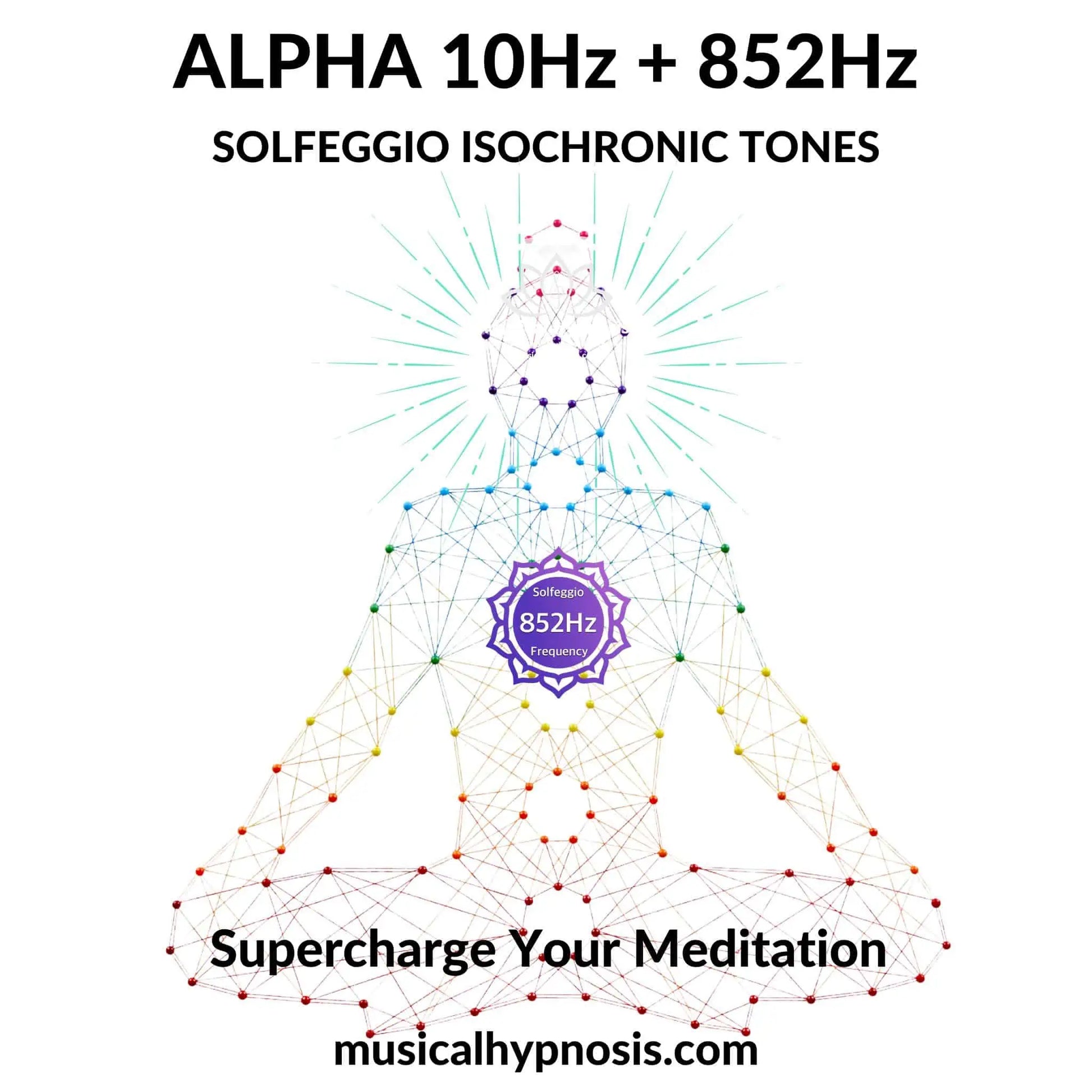 Alpha 10Hz and 852Hz Solfeggio Isochronic Tones | 30 minutes
