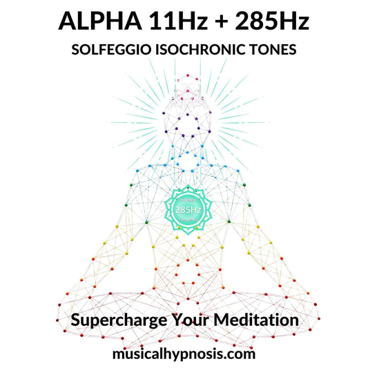 Alpha 11Hz and 285Hz Solfeggio Isochronic Tones | 30 minutes