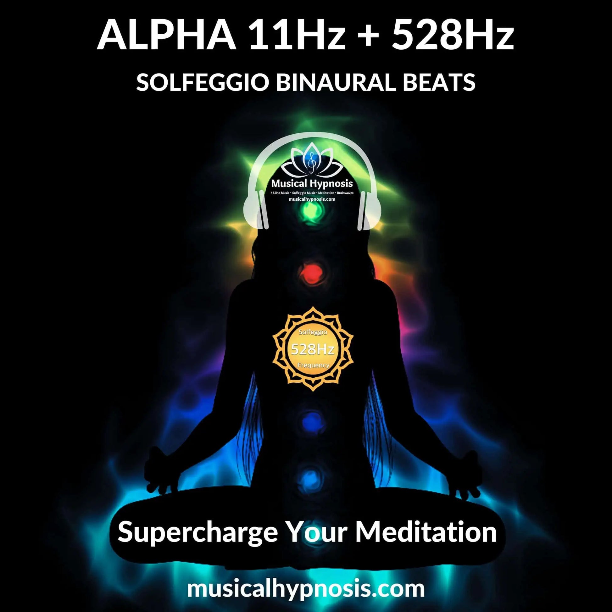Alpha 11Hz and 528Hz Solfeggio Binaural Beats | 30 minutes