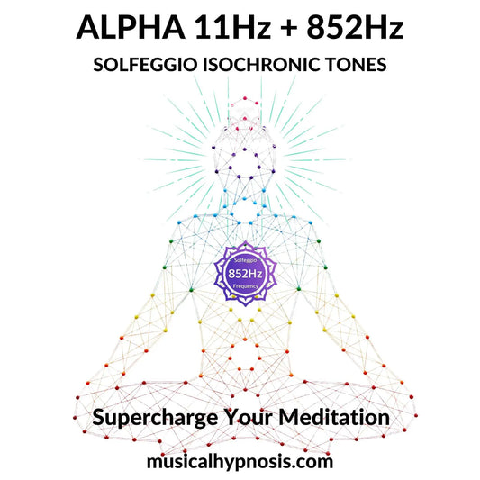 Alpha 11Hz and 852Hz Solfeggio Isochronic Tones | 30 minutes