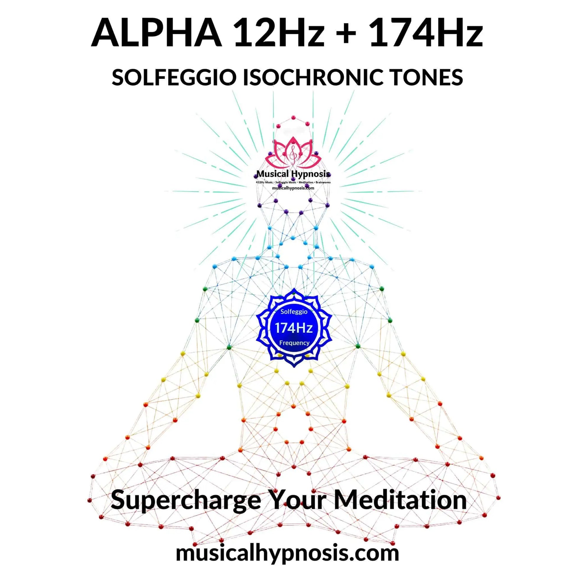 Alpha 12Hz and 174Hz Solfeggio Isochronic Tones | 30 minutes