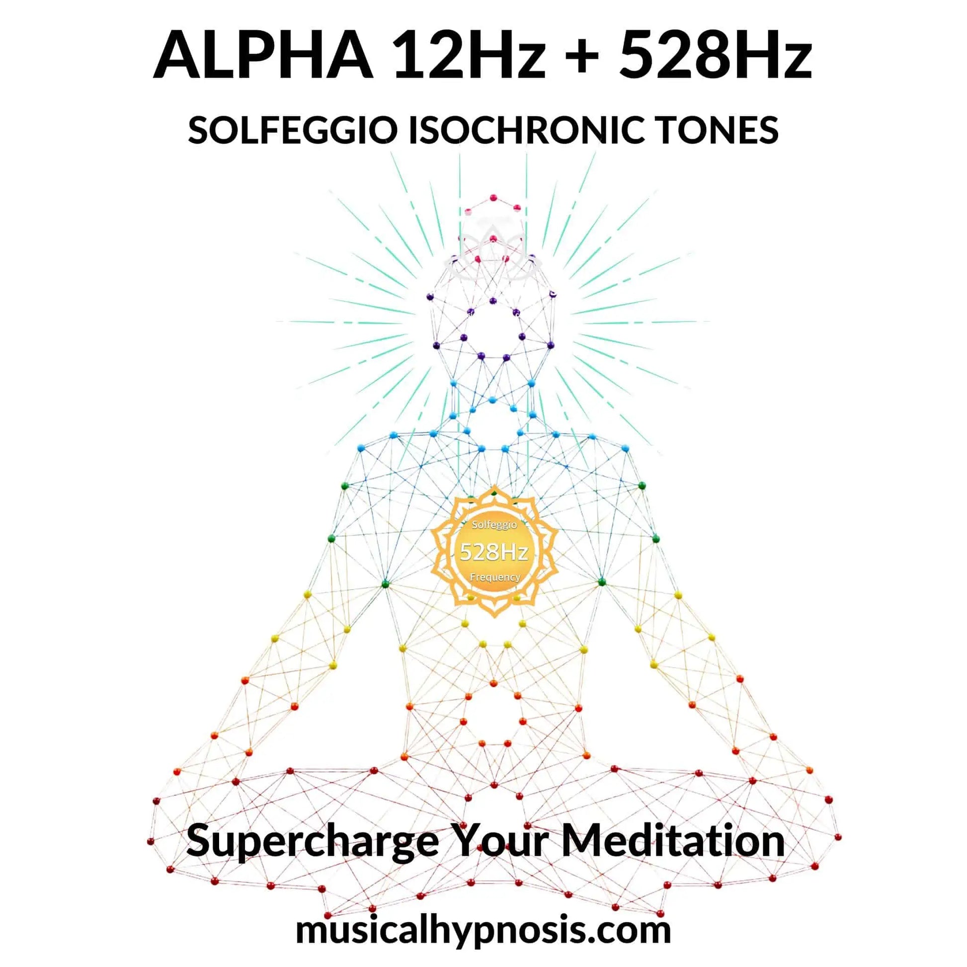 Alpha 12Hz and 528Hz Solfeggio Isochronic Tones | 30 minutes
