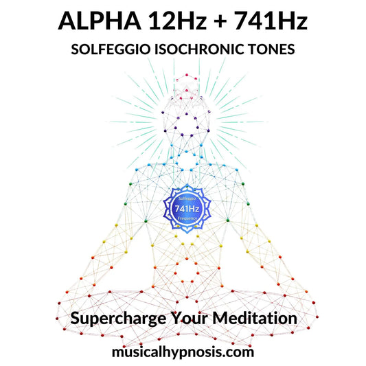 Alpha 12Hz and 741Hz Solfeggio Isochronic Tones | 30 minutes