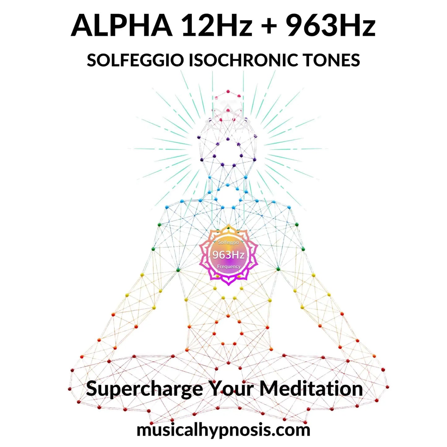 Alpha 12Hz and 963Hz Solfeggio Isochronic Tones | 30 minutes