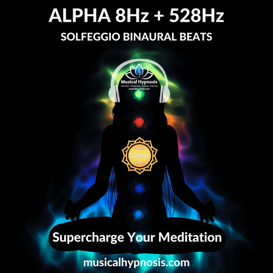 Alpha 8Hz and 528Hz Solfeggio Binaural Beats | 30 minutes