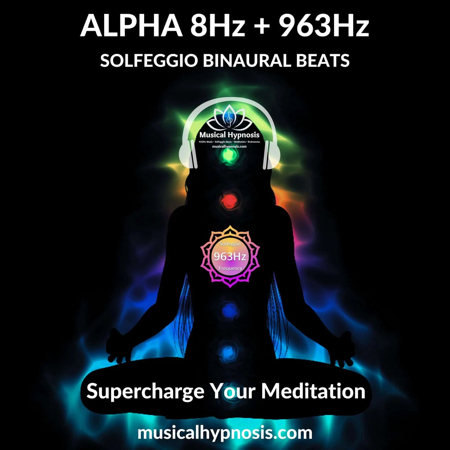 Alpha 8Hz and 963Hz Solfeggio Binaural Beats | 30 minutes