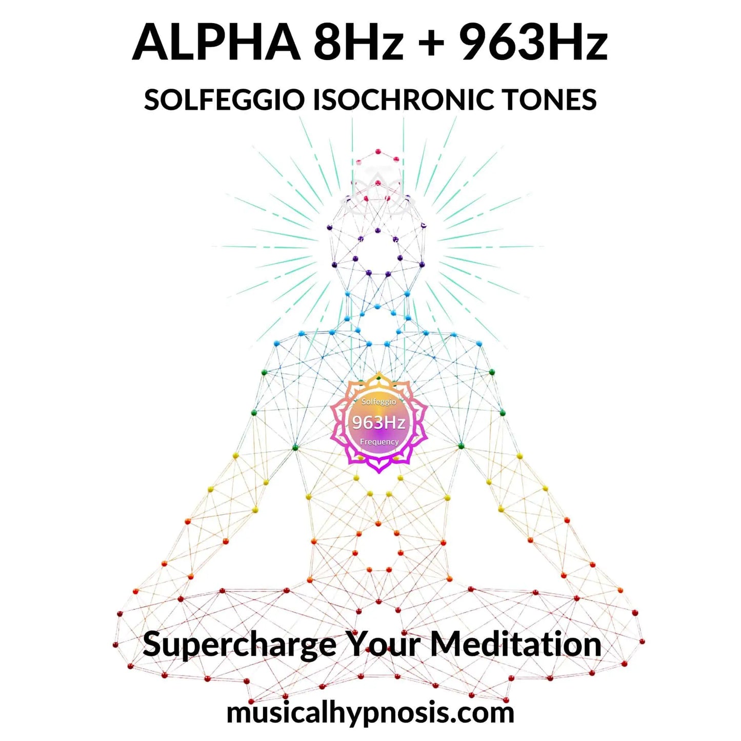 Alpha 8Hz and 963Hz Solfeggio Isochronic Tones | 30 minutes