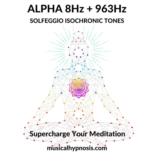 Alpha 8Hz and 963Hz Solfeggio Isochronic Tones | 30 minutes