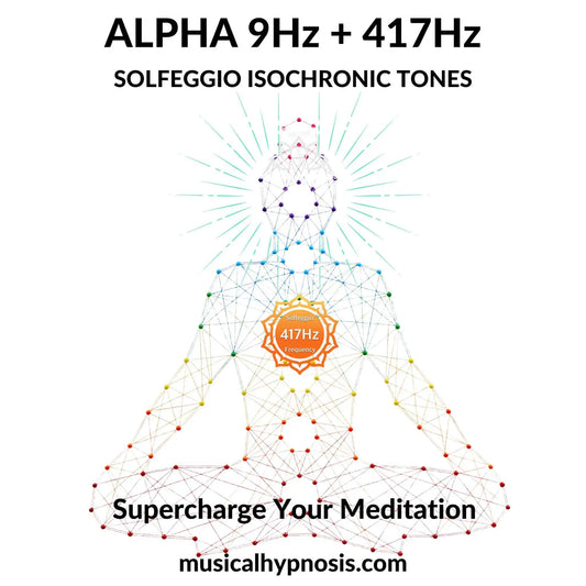Alpha 9Hz and 417Hz Solfeggio Isochronic Tones | 30 minutes
