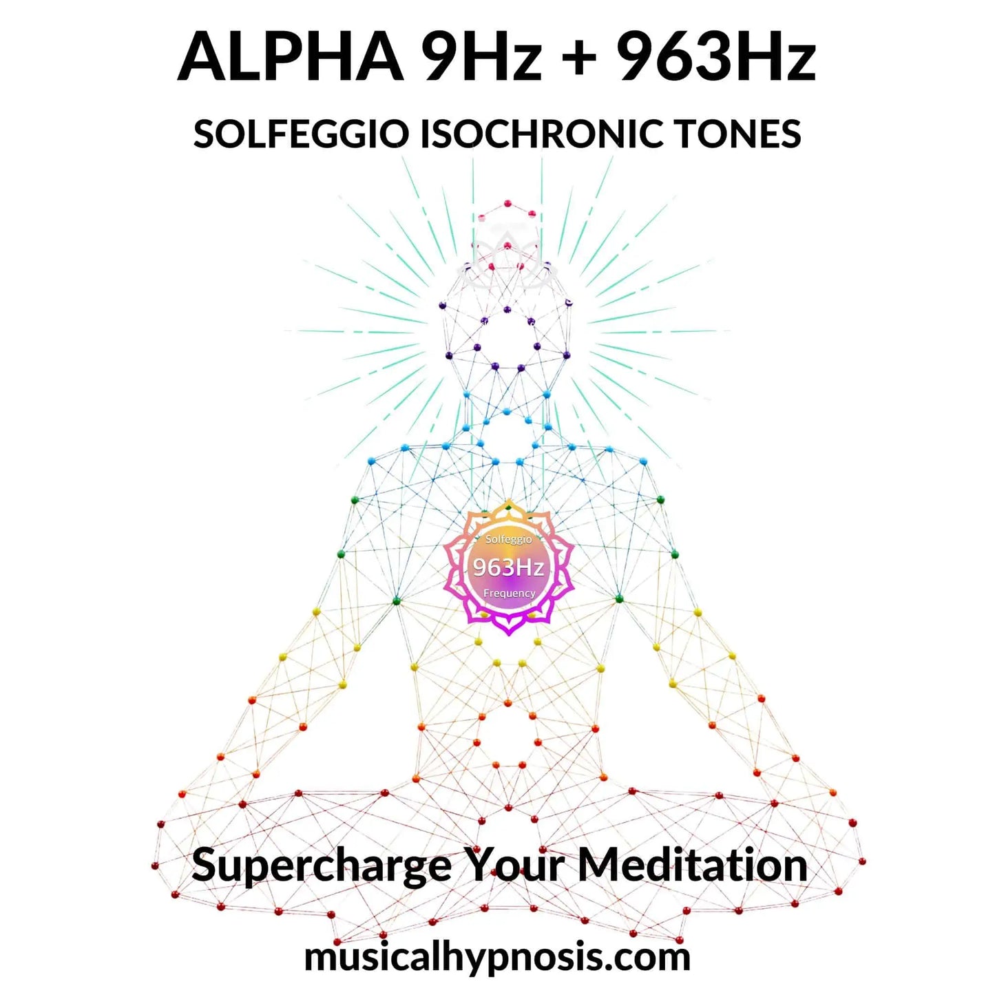 Alpha 9Hz and 963Hz Solfeggio Isochronic Tones | 30 minutes