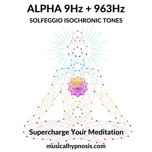 Alpha 9Hz and 963Hz Solfeggio Isochronic Tones | 30 minutes