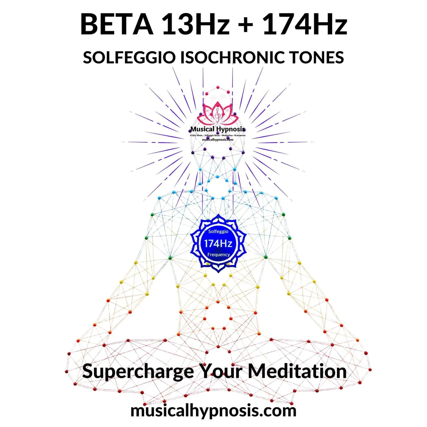 Beta 13Hz and 174Hz Solfeggio Isochronic Tones | 30 minutes