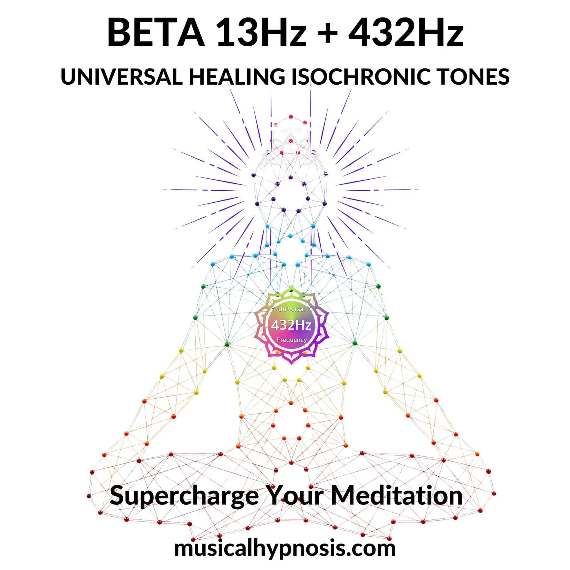 Beta 13Hz and 432Hz Universal Healing Isochronic Tones | 30 minutes
