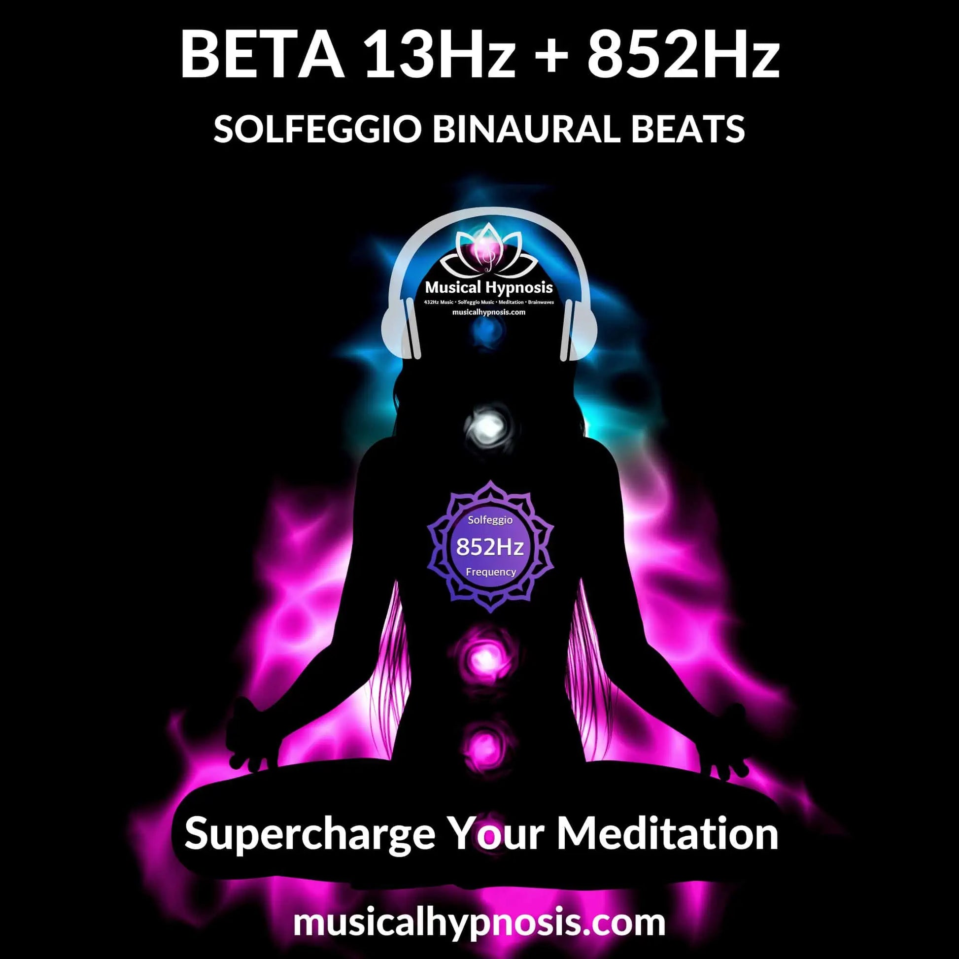 Beta 13Hz and 852Hz Solfeggio Binaural Beats | 30 minutes