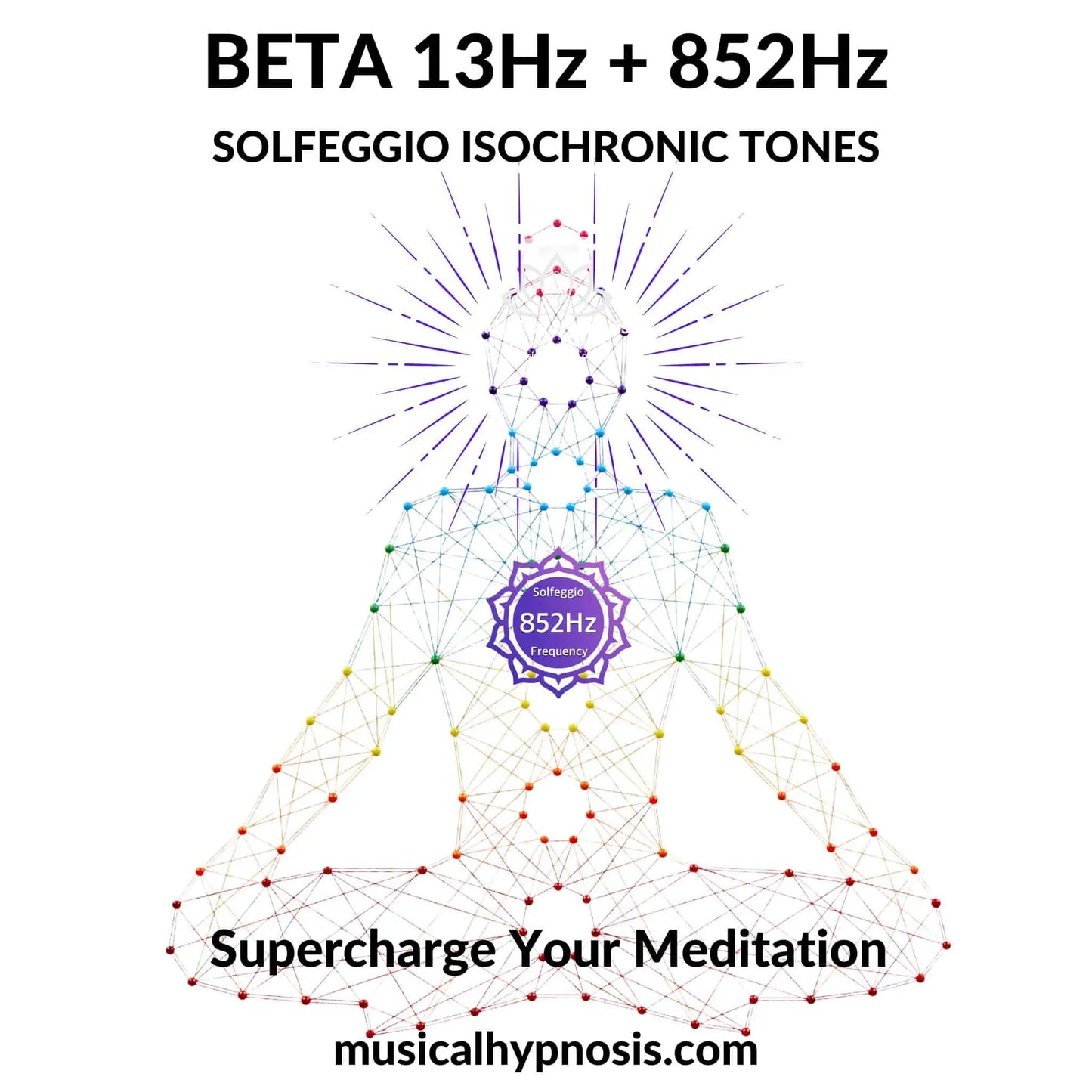 Beta 13Hz and 852Hz Solfeggio Isochronic Tones | 30 minutes
