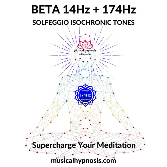 Beta 14Hz and 174Hz Solfeggio Isochronic Tones | 30 minutes
