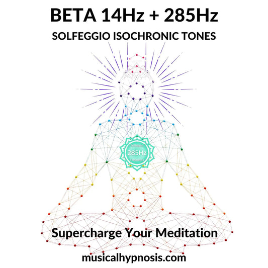 Beta 14Hz and 285Hz Solfeggio Isochronic Tones | 30 minutes