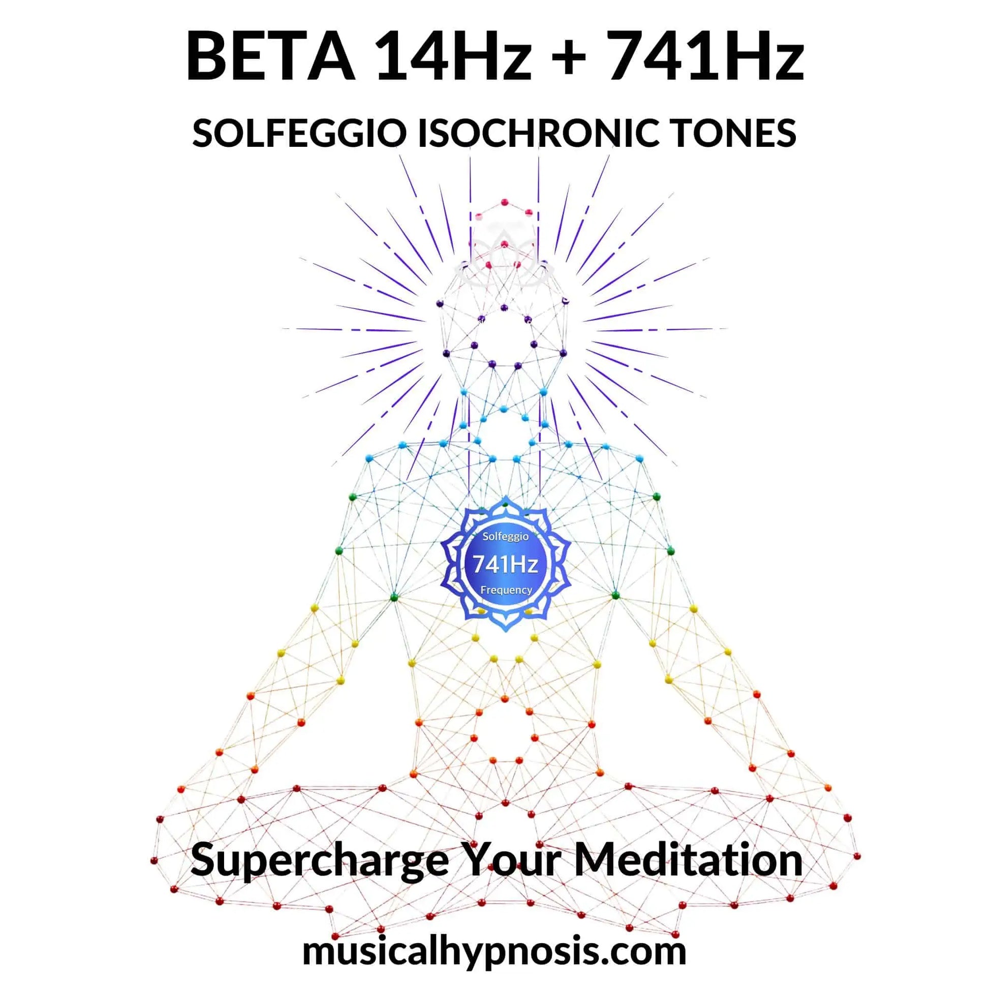 Beta 14Hz and 741Hz Solfeggio Isochronic Tones | 30 minutes