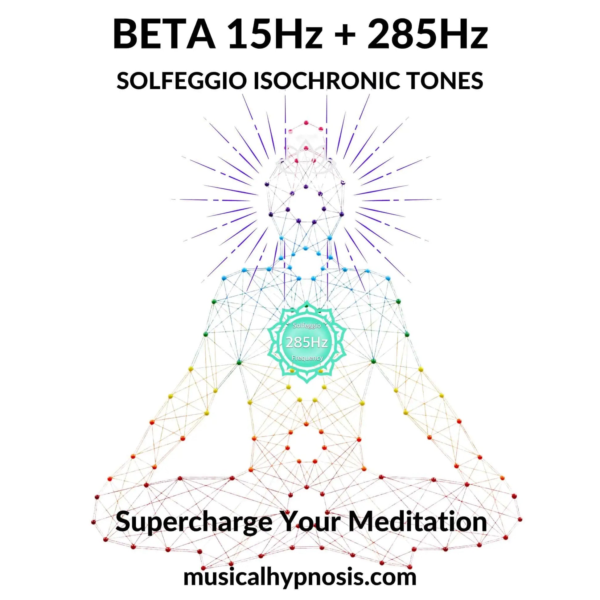 Beta 15Hz and 285Hz Solfeggio Isochronic Tones | 30 minutes
