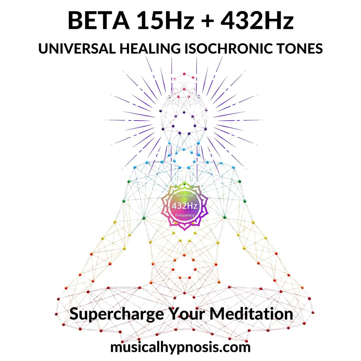 Beta 15Hz and 432Hz Universal Healing Isochronic Tones | 30 minutes