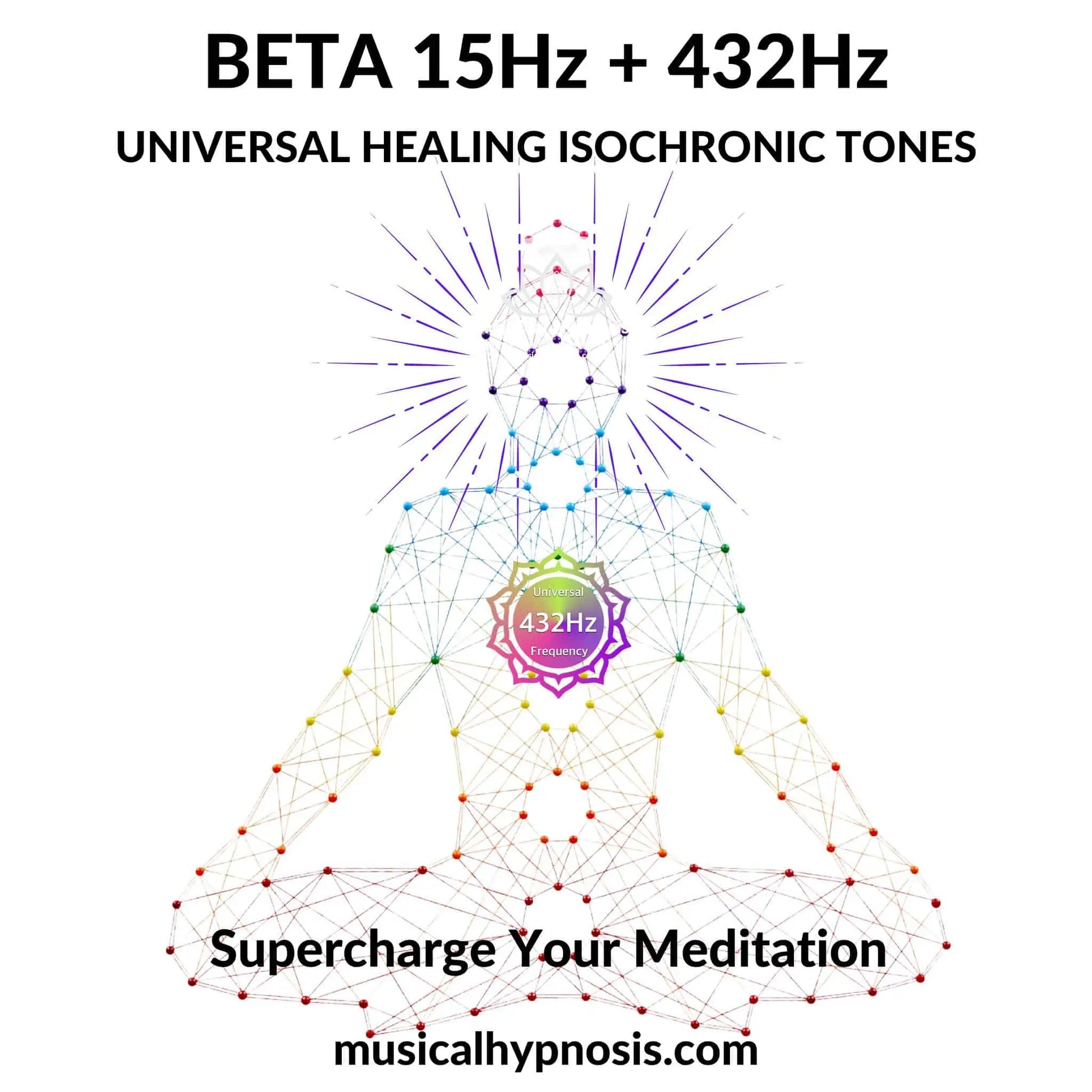 Beta 15Hz and 432Hz Universal Healing Isochronic Tones | 30 minutes